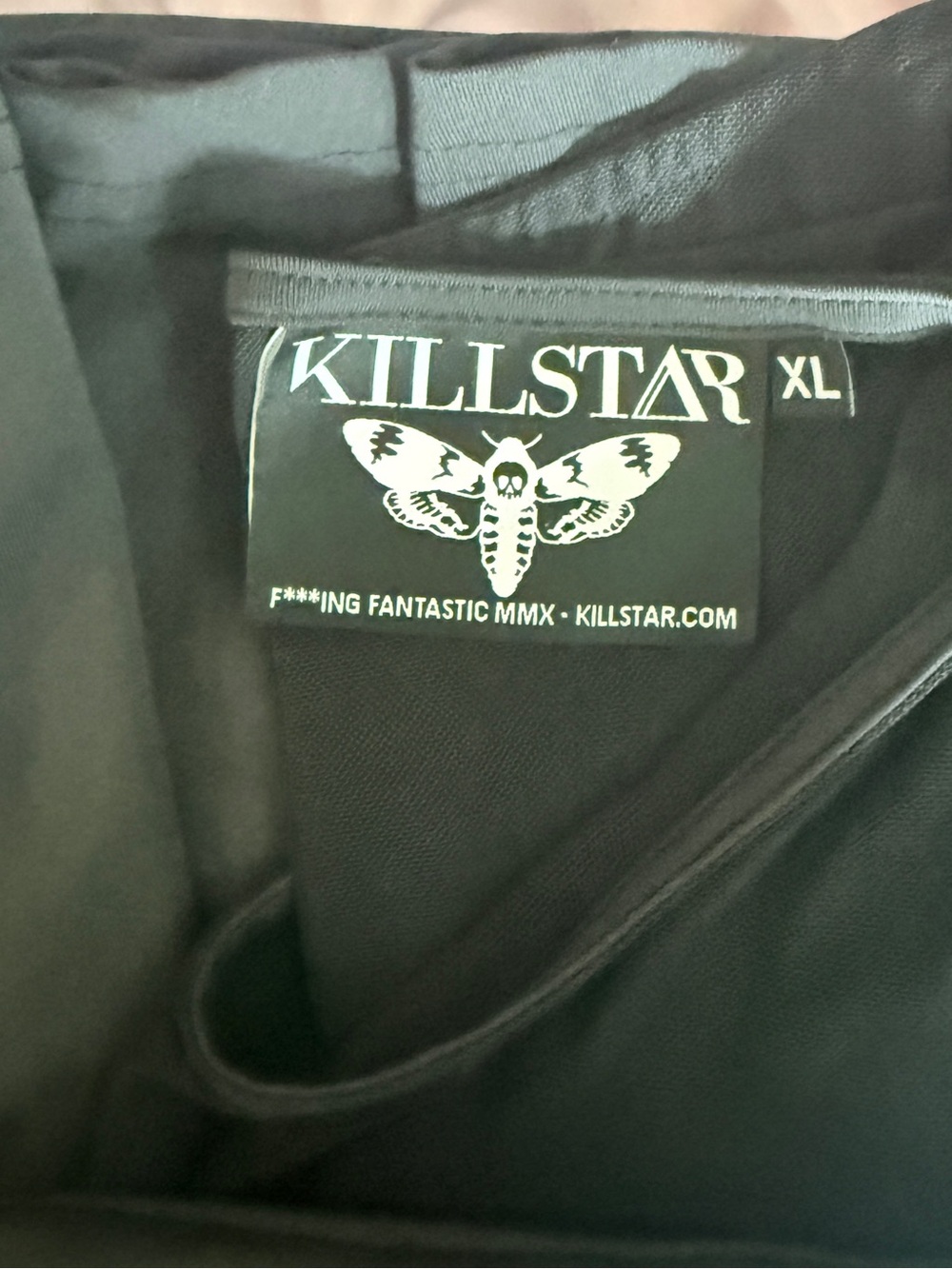 Killstar Black Mesh Kitty Appliqué Midi Dress - Picture 3 of 3
